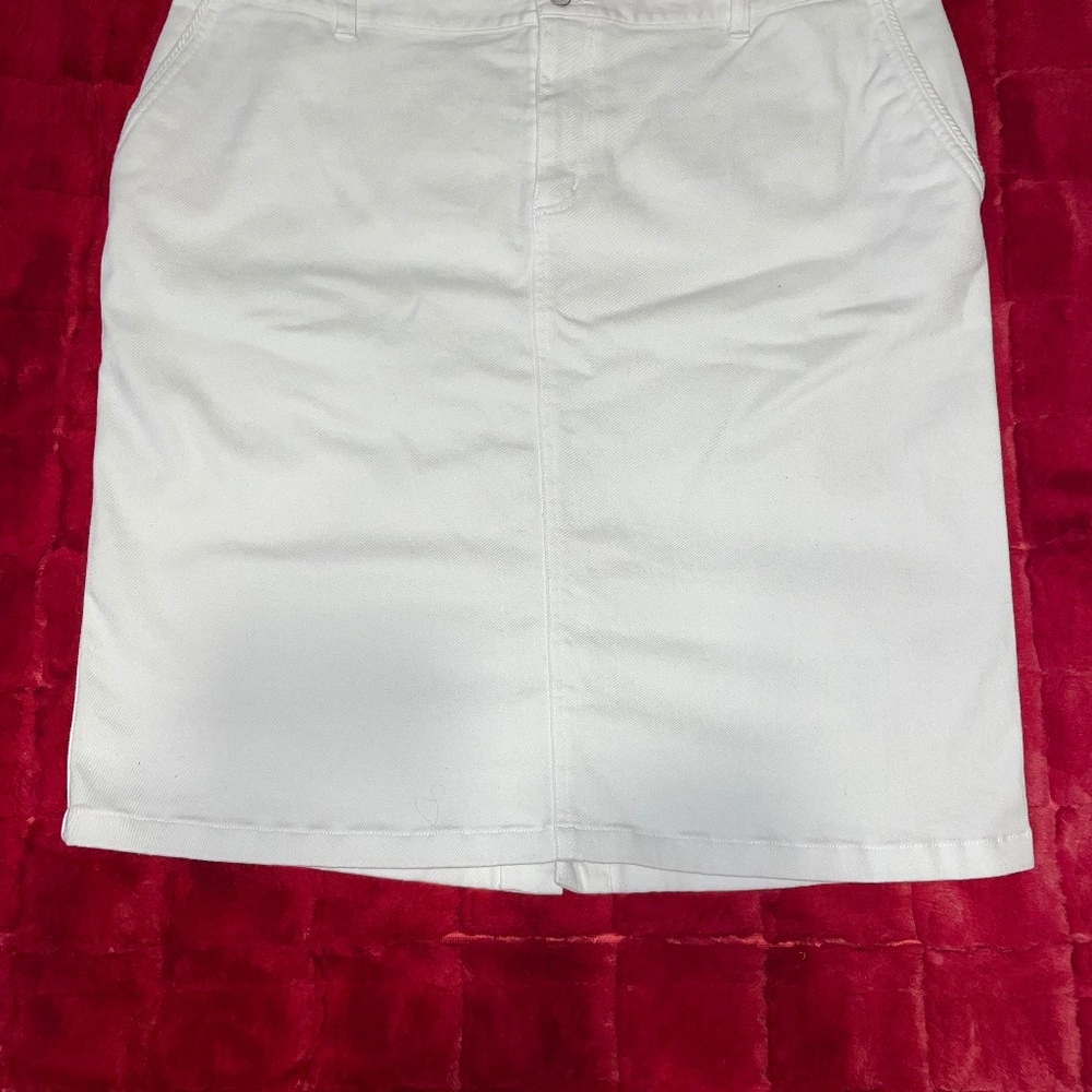 Ralph Lauren white denim skirt - 14W